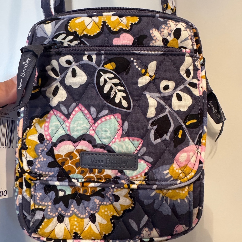 NWT Vera Bradley Crossbody Bag Quilted in plum